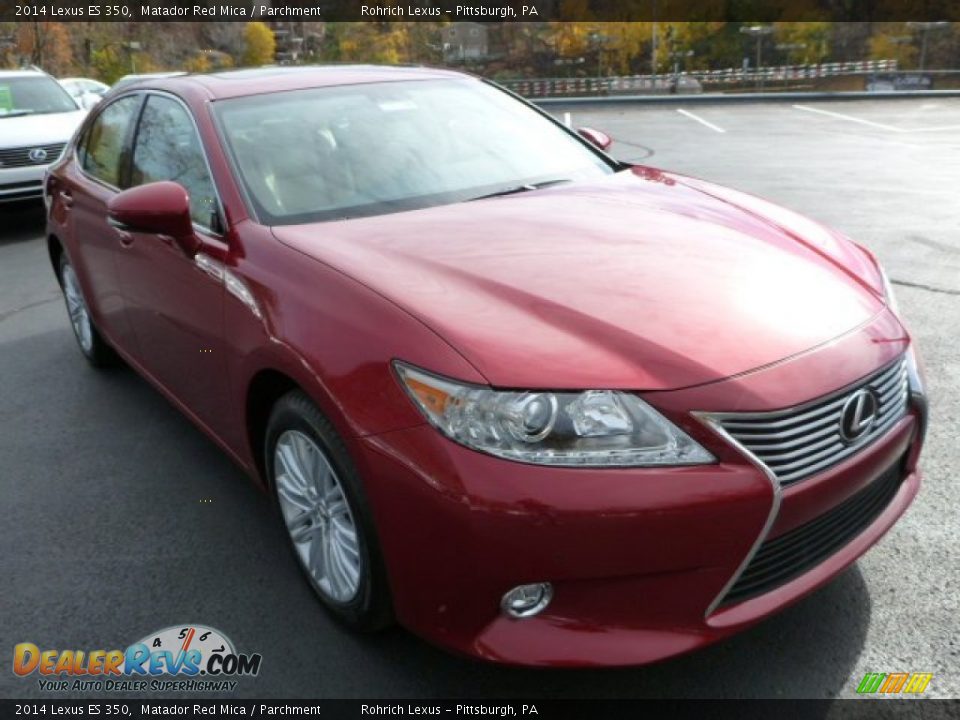 2014 Lexus ES 350 Matador Red Mica / Parchment Photo #6
