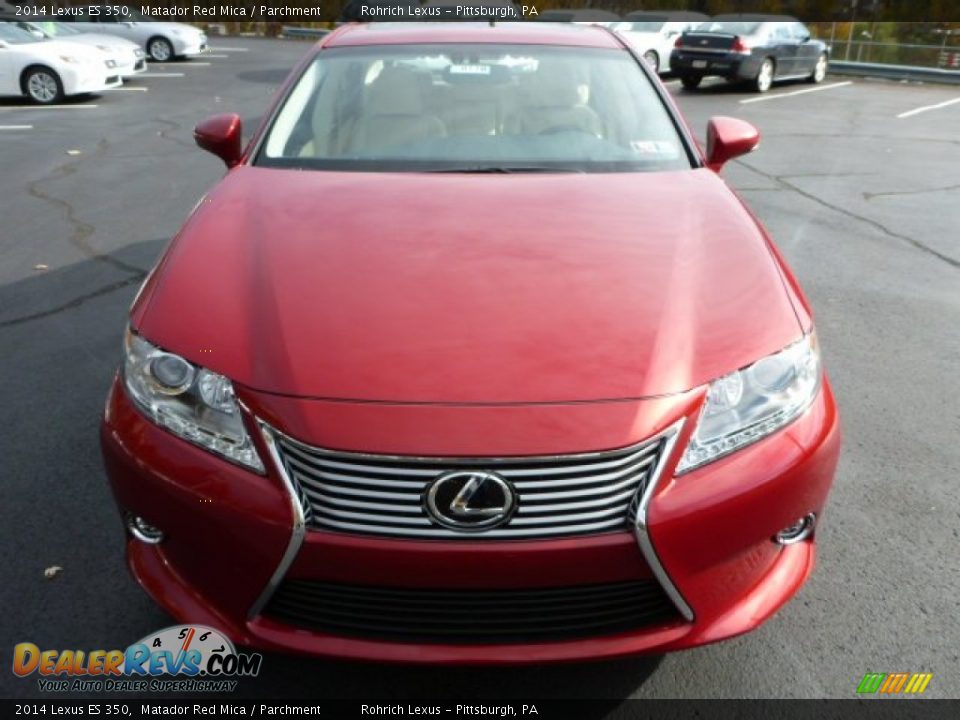2014 Lexus ES 350 Matador Red Mica / Parchment Photo #7