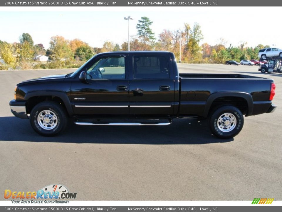 2004 Chevrolet Silverado 2500HD LS Crew Cab 4x4 Black / Tan Photo #3