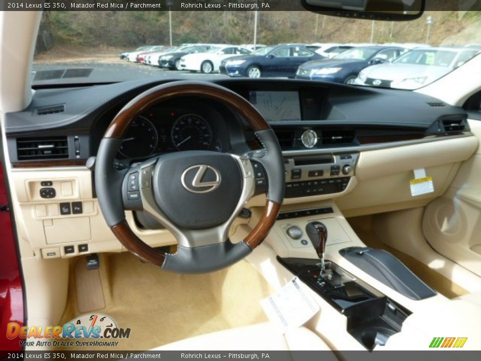 2014 Lexus ES 350 Matador Red Mica / Parchment Photo #12
