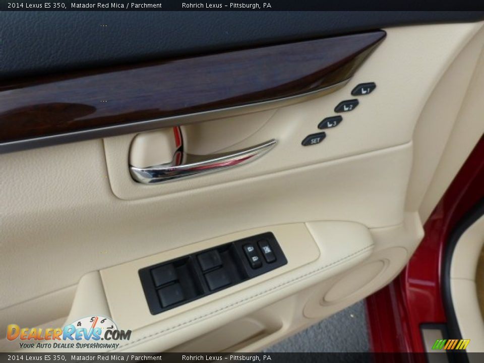 2014 Lexus ES 350 Matador Red Mica / Parchment Photo #14