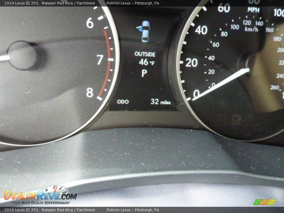 2014 Lexus ES 350 Matador Red Mica / Parchment Photo #19