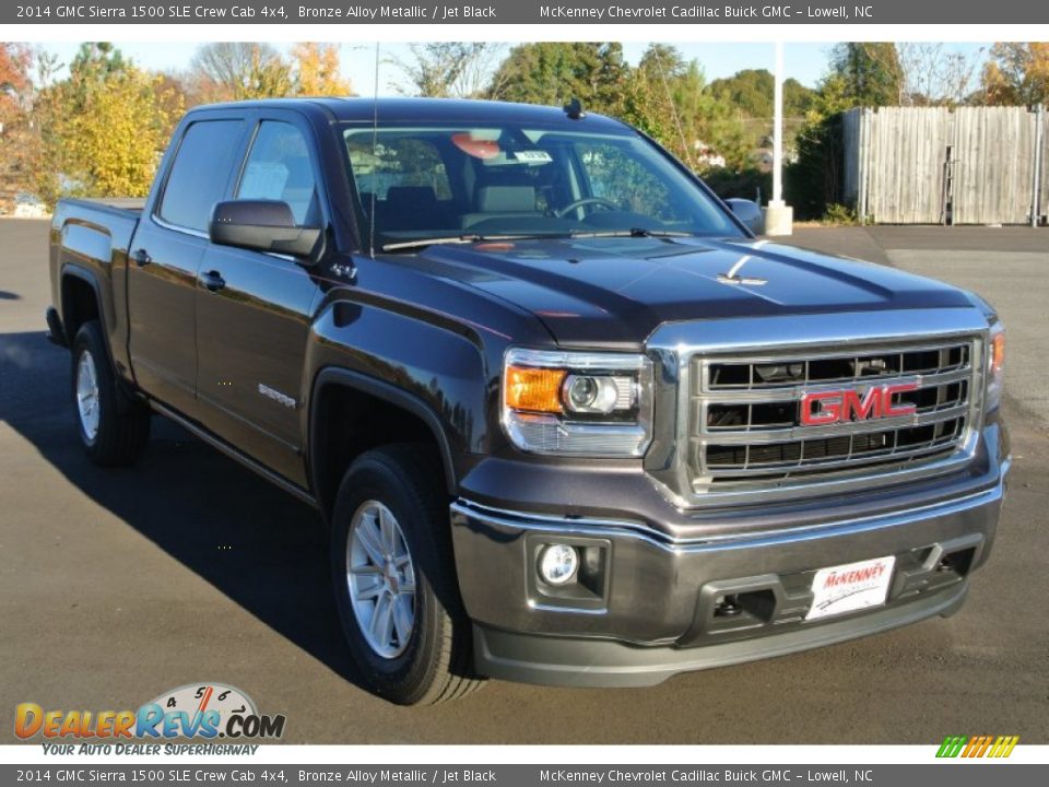 2014 GMC Sierra 1500 SLE Crew Cab 4x4 Bronze Alloy Metallic / Jet Black Photo #1