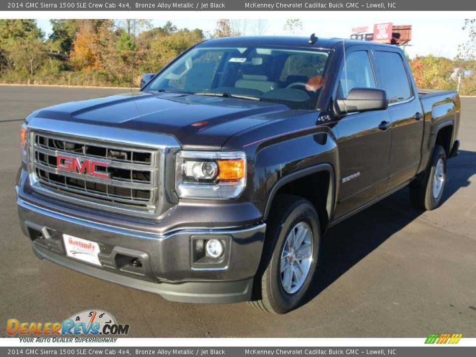 2014 GMC Sierra 1500 SLE Crew Cab 4x4 Bronze Alloy Metallic / Jet Black Photo #2