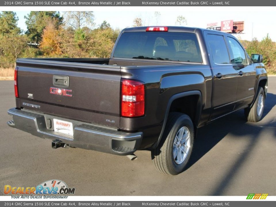 2014 GMC Sierra 1500 SLE Crew Cab 4x4 Bronze Alloy Metallic / Jet Black Photo #5
