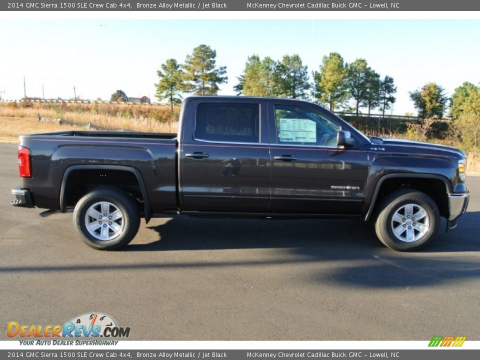 2014 GMC Sierra 1500 SLE Crew Cab 4x4 Bronze Alloy Metallic / Jet Black Photo #6