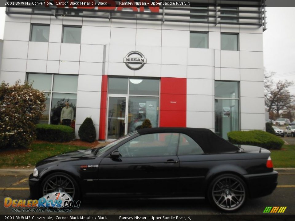 2001 BMW M3 Convertible Carbon Black Metallic / Black Photo #2