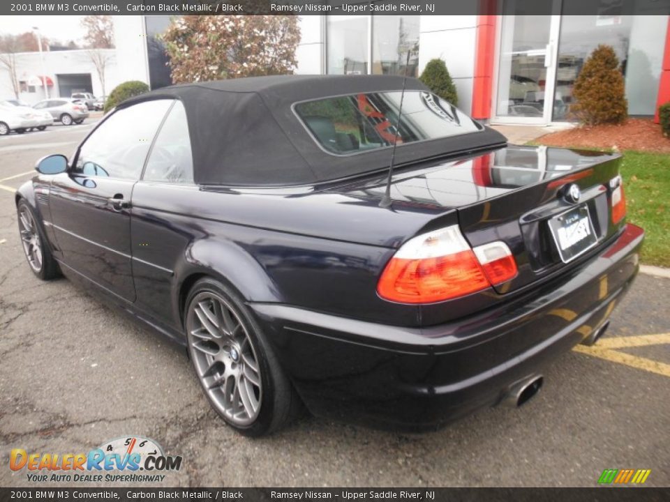 2001 BMW M3 Convertible Carbon Black Metallic / Black Photo #3
