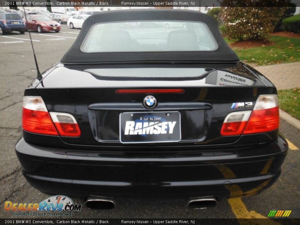 2001 BMW M3 Convertible Carbon Black Metallic / Black Photo #4