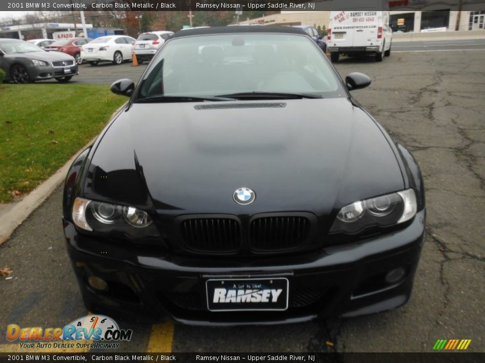 2001 BMW M3 Convertible Carbon Black Metallic / Black Photo #7