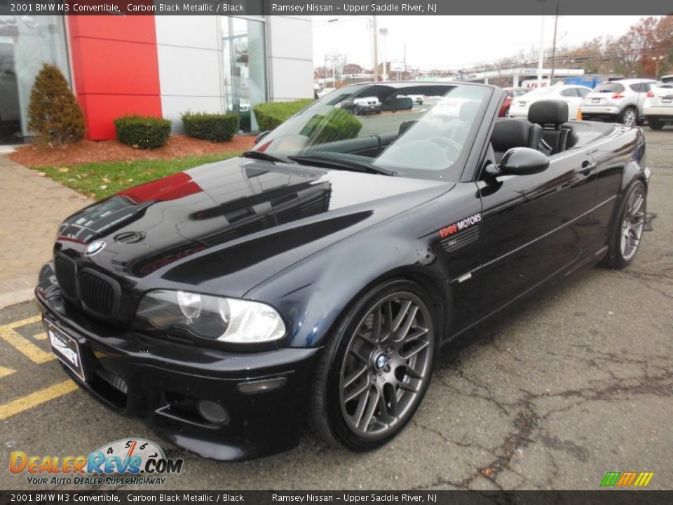 2001 BMW M3 Convertible Carbon Black Metallic / Black Photo #9
