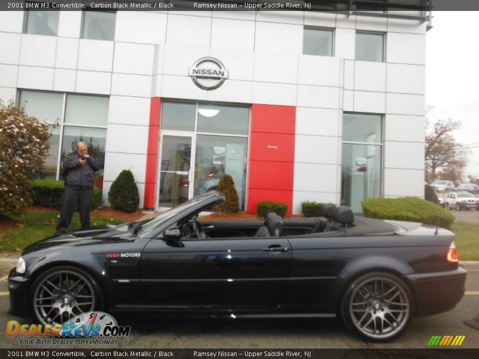 2001 BMW M3 Convertible Carbon Black Metallic / Black Photo #10