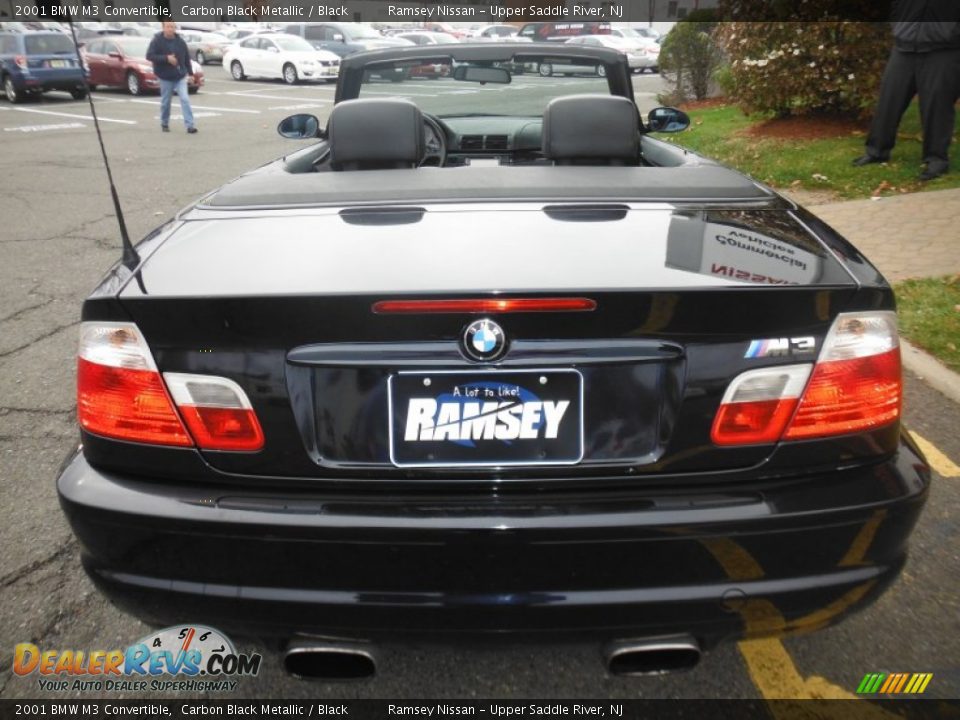 2001 BMW M3 Convertible Carbon Black Metallic / Black Photo #12