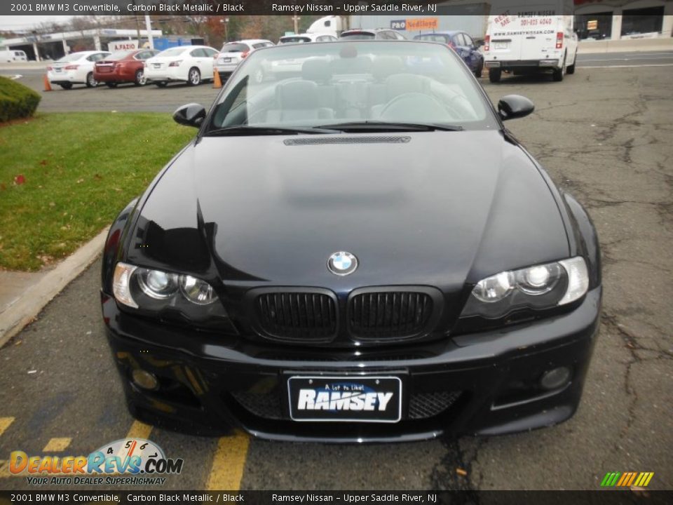 2001 BMW M3 Convertible Carbon Black Metallic / Black Photo #13