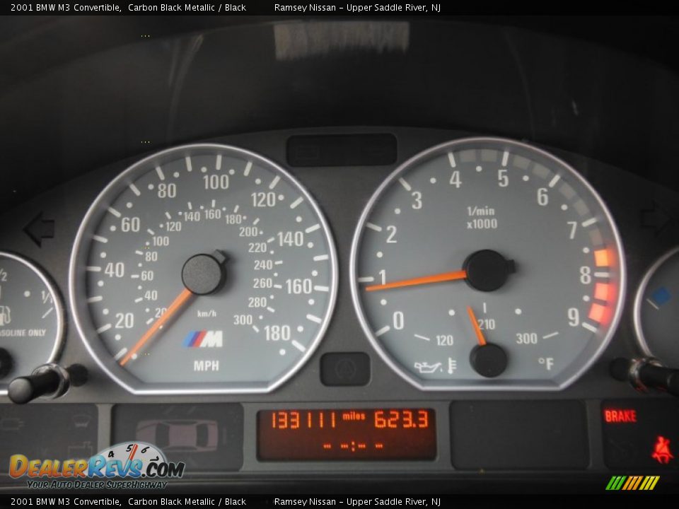 2001 BMW M3 Convertible Carbon Black Metallic / Black Photo #24