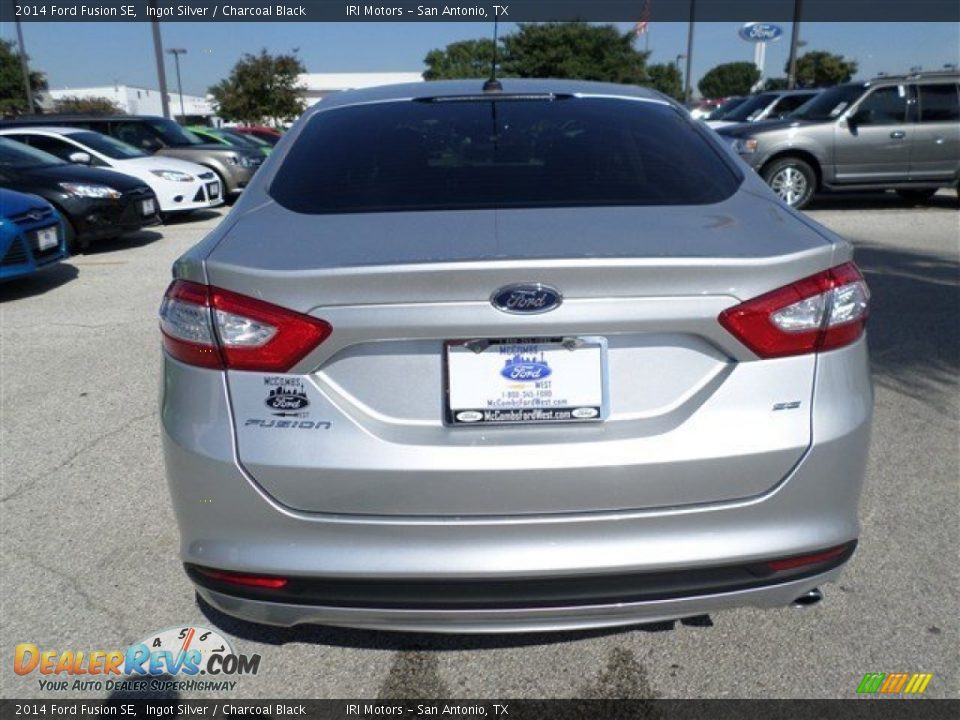 2014 Ford Fusion SE Ingot Silver / Charcoal Black Photo #4