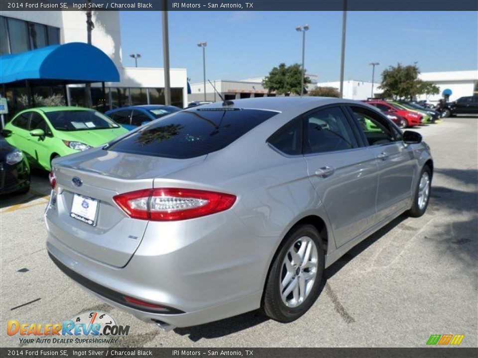 2014 Ford Fusion SE Ingot Silver / Charcoal Black Photo #5