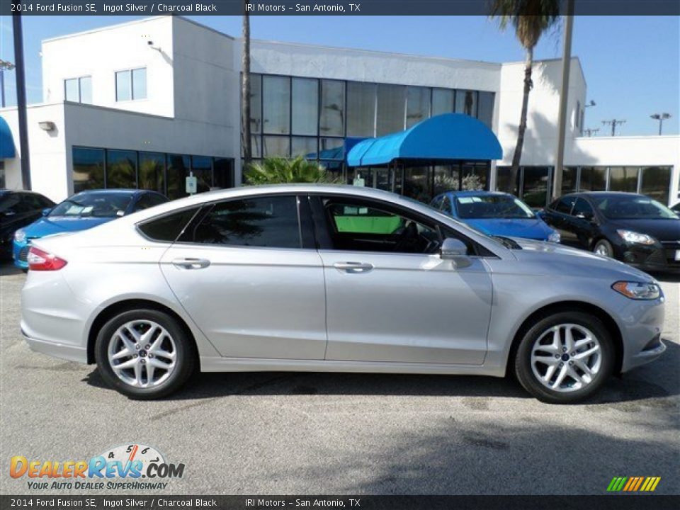 2014 Ford Fusion SE Ingot Silver / Charcoal Black Photo #6