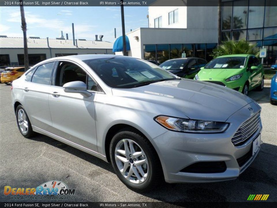 2014 Ford Fusion SE Ingot Silver / Charcoal Black Photo #7