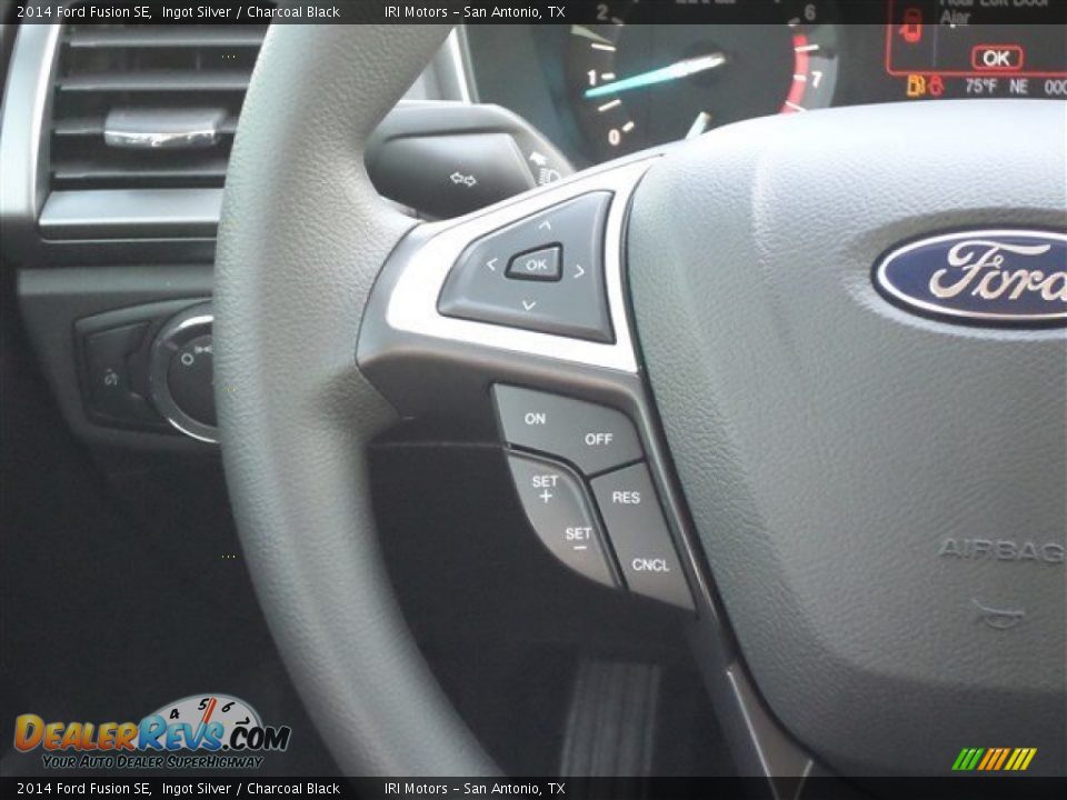 2014 Ford Fusion SE Ingot Silver / Charcoal Black Photo #17