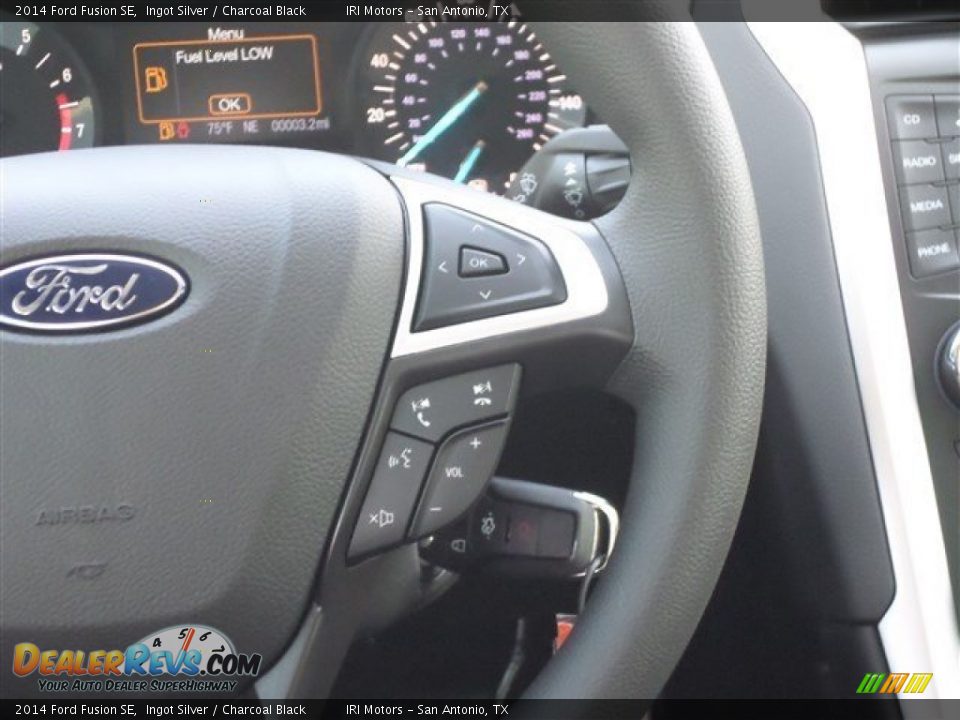 2014 Ford Fusion SE Ingot Silver / Charcoal Black Photo #18