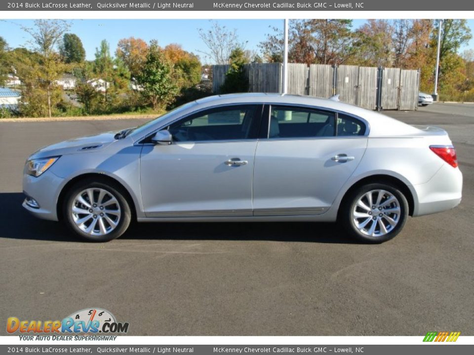 2014 Buick LaCrosse Leather Quicksilver Metallic / Light Neutral Photo #3