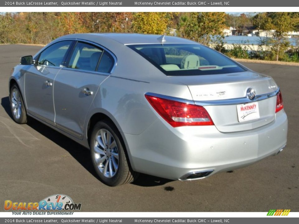 2014 Buick LaCrosse Leather Quicksilver Metallic / Light Neutral Photo #4