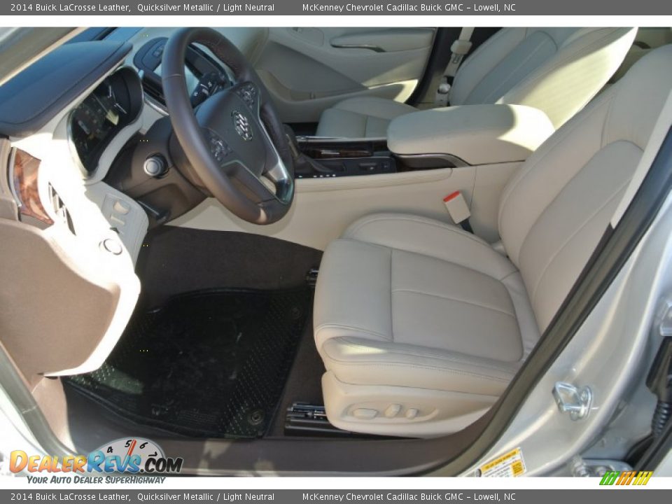 2014 Buick LaCrosse Leather Quicksilver Metallic / Light Neutral Photo #8