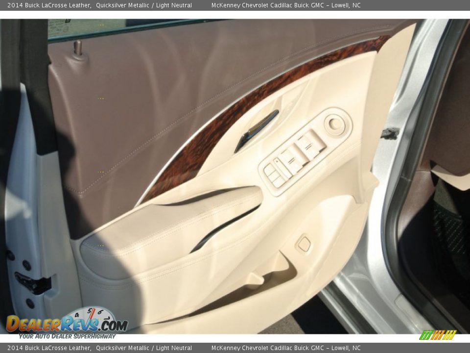 2014 Buick LaCrosse Leather Quicksilver Metallic / Light Neutral Photo #9