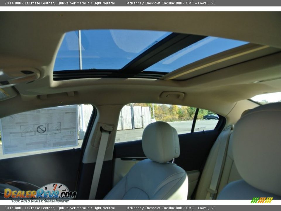 2014 Buick LaCrosse Leather Quicksilver Metallic / Light Neutral Photo #10