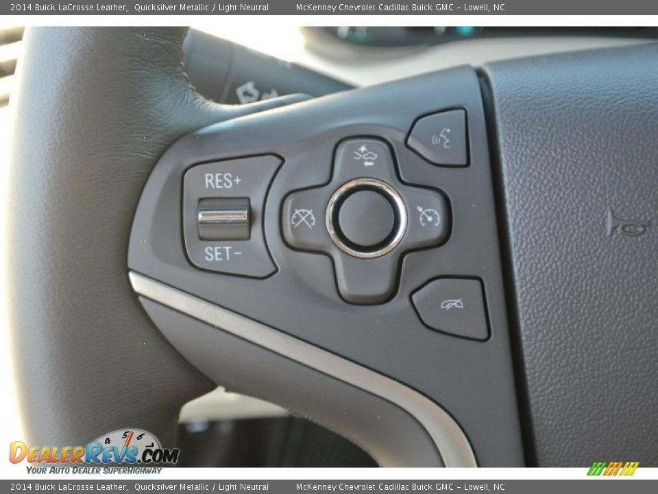 2014 Buick LaCrosse Leather Quicksilver Metallic / Light Neutral Photo #13