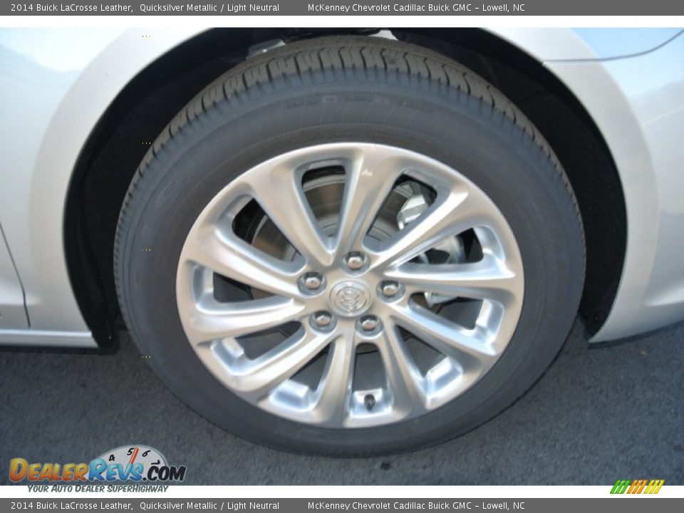 2014 Buick LaCrosse Leather Quicksilver Metallic / Light Neutral Photo #19
