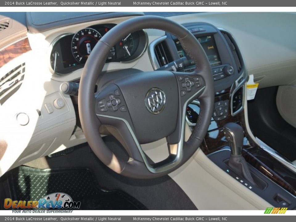 2014 Buick LaCrosse Leather Quicksilver Metallic / Light Neutral Photo #21