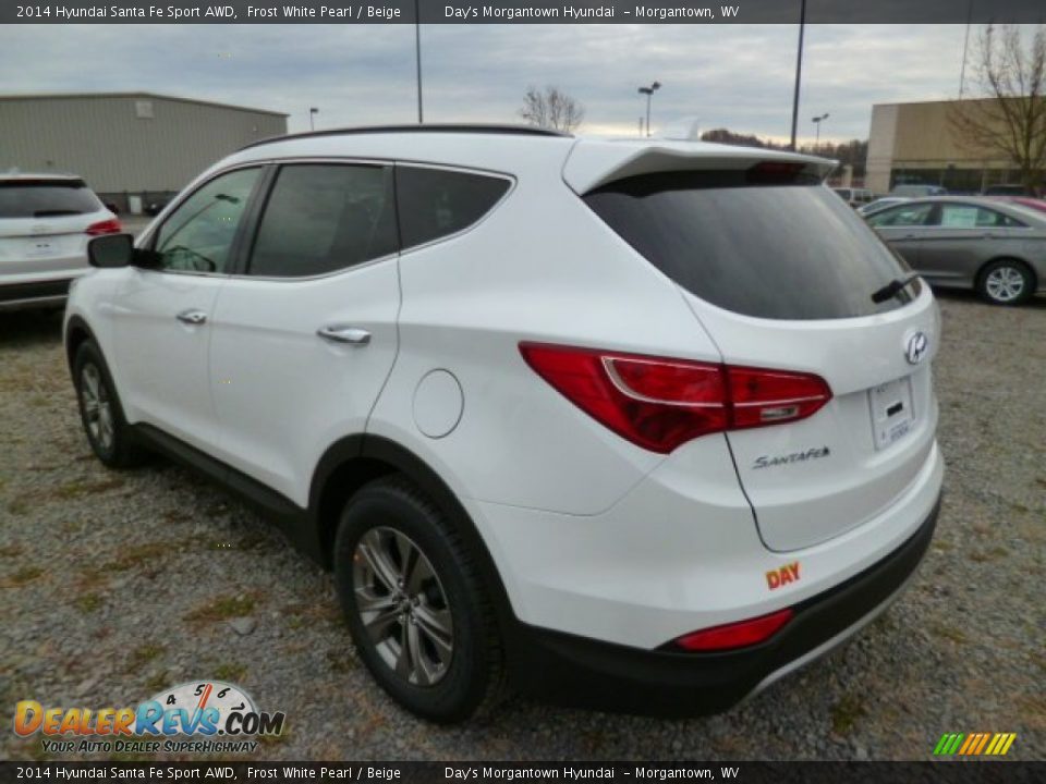 2014 Hyundai Santa Fe Sport AWD Frost White Pearl / Beige Photo #5