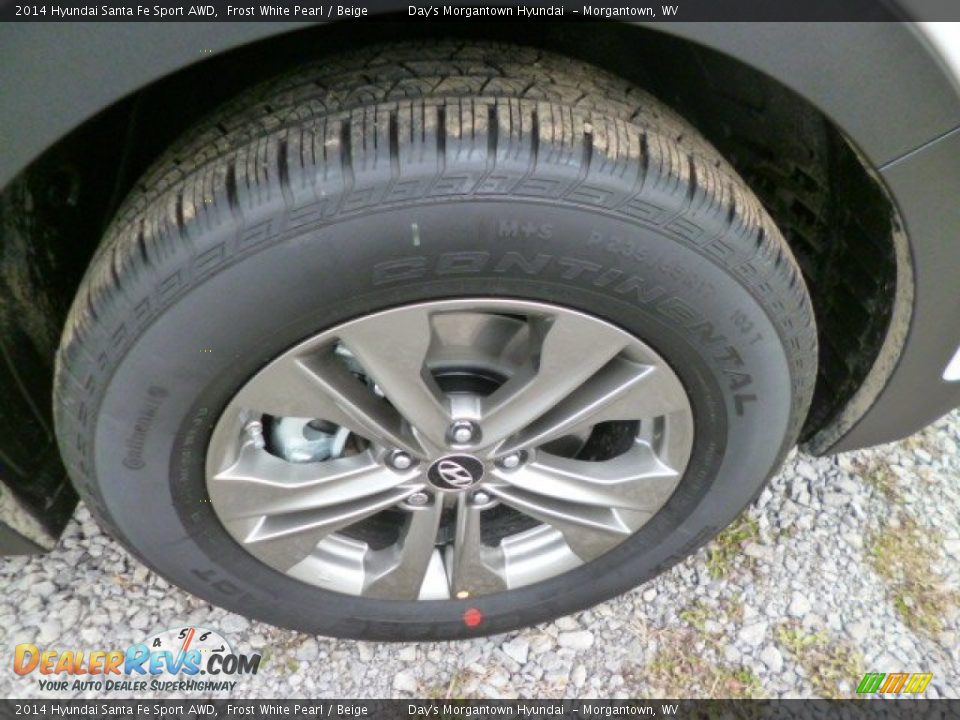 2014 Hyundai Santa Fe Sport AWD Frost White Pearl / Beige Photo #9