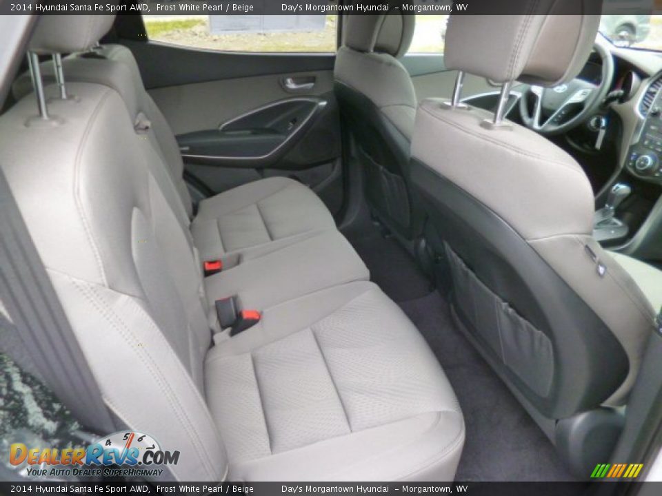 2014 Hyundai Santa Fe Sport AWD Frost White Pearl / Beige Photo #11