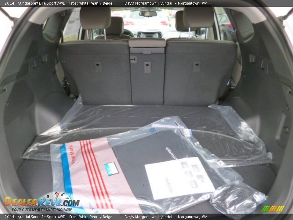 2014 Hyundai Santa Fe Sport AWD Frost White Pearl / Beige Photo #12