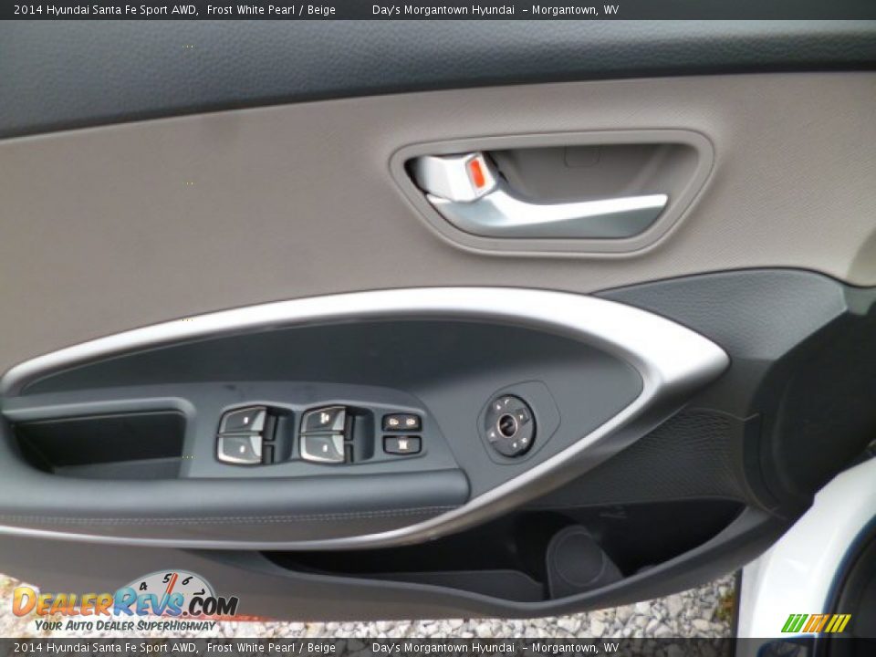 2014 Hyundai Santa Fe Sport AWD Frost White Pearl / Beige Photo #17