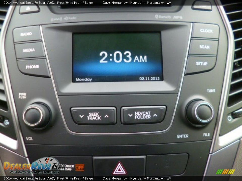 2014 Hyundai Santa Fe Sport AWD Frost White Pearl / Beige Photo #19