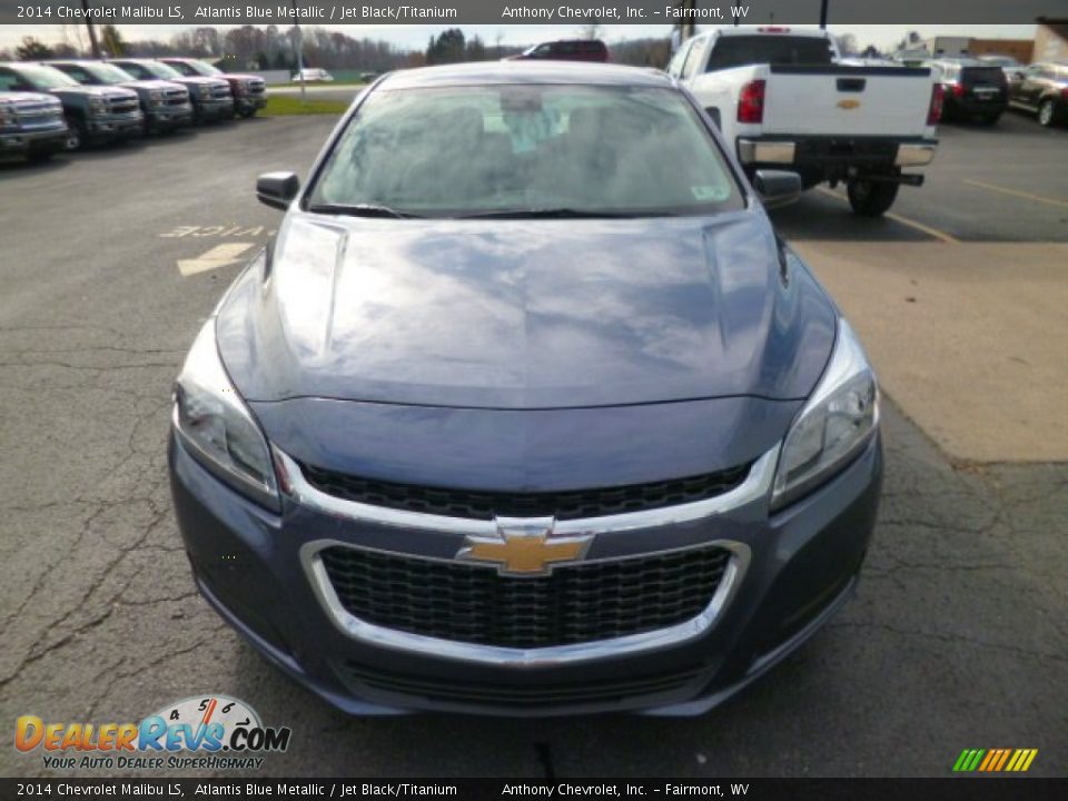 2014 Chevrolet Malibu LS Atlantis Blue Metallic / Jet Black/Titanium Photo #2