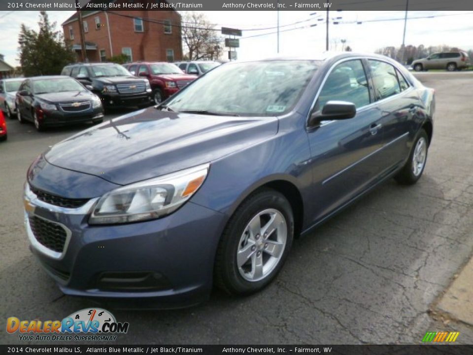 2014 Chevrolet Malibu LS Atlantis Blue Metallic / Jet Black/Titanium Photo #3
