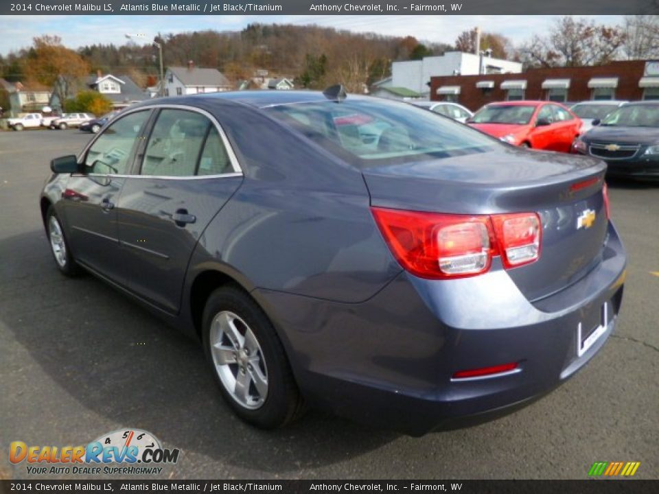 2014 Chevrolet Malibu LS Atlantis Blue Metallic / Jet Black/Titanium Photo #5