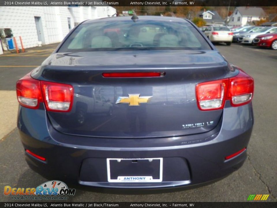 2014 Chevrolet Malibu LS Atlantis Blue Metallic / Jet Black/Titanium Photo #6