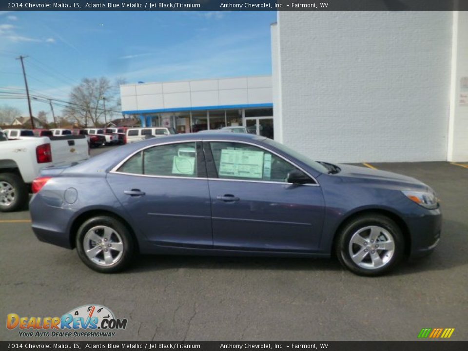 2014 Chevrolet Malibu LS Atlantis Blue Metallic / Jet Black/Titanium Photo #8