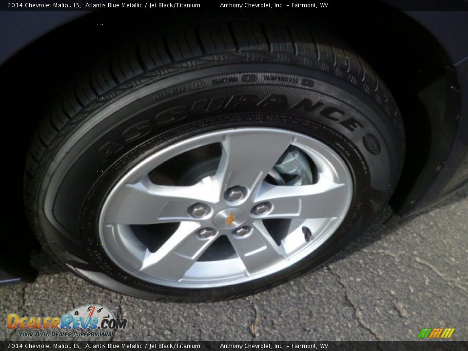 2014 Chevrolet Malibu LS Atlantis Blue Metallic / Jet Black/Titanium Photo #9