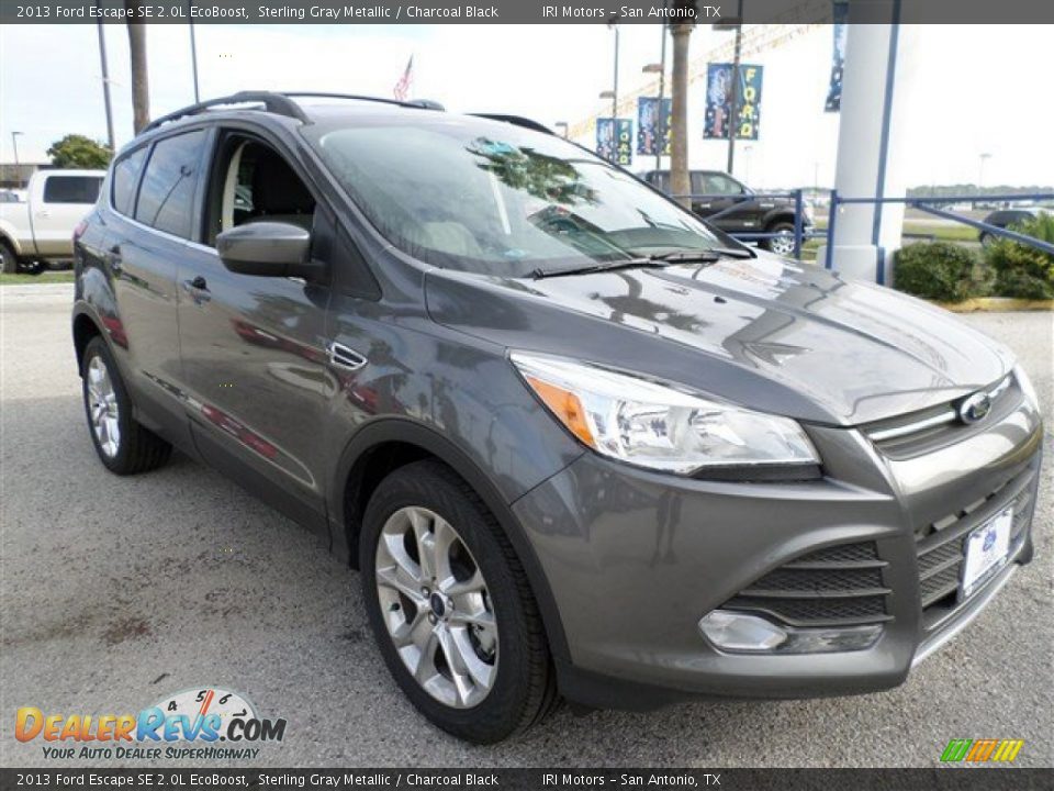 2013 Ford Escape SE 2.0L EcoBoost Sterling Gray Metallic / Charcoal Black Photo #7