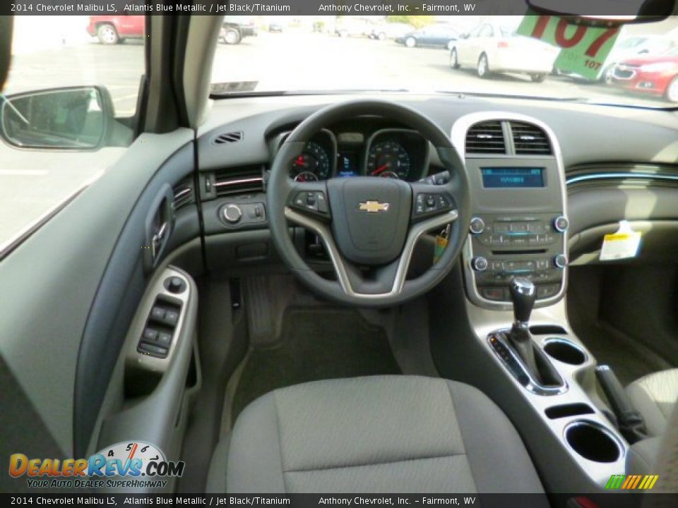 2014 Chevrolet Malibu LS Atlantis Blue Metallic / Jet Black/Titanium Photo #14