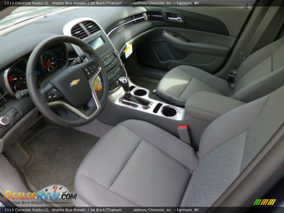 2014 Chevrolet Malibu LS Atlantis Blue Metallic / Jet Black/Titanium Photo #16