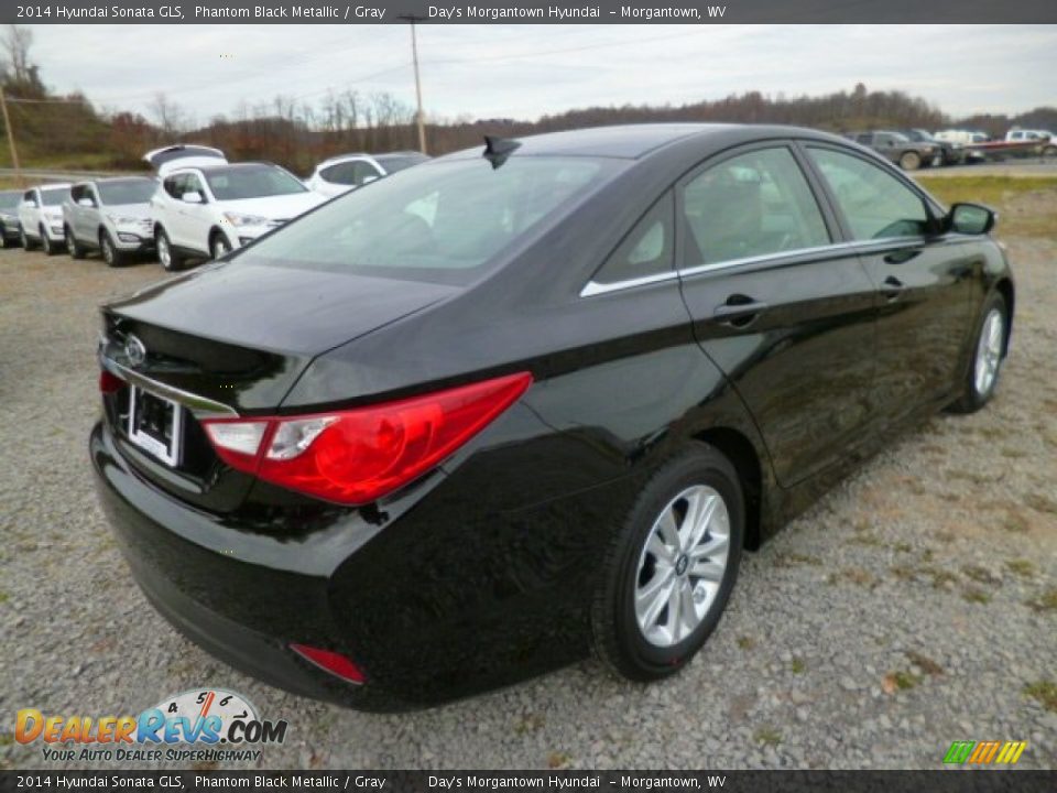 2014 Hyundai Sonata GLS Phantom Black Metallic / Gray Photo #7