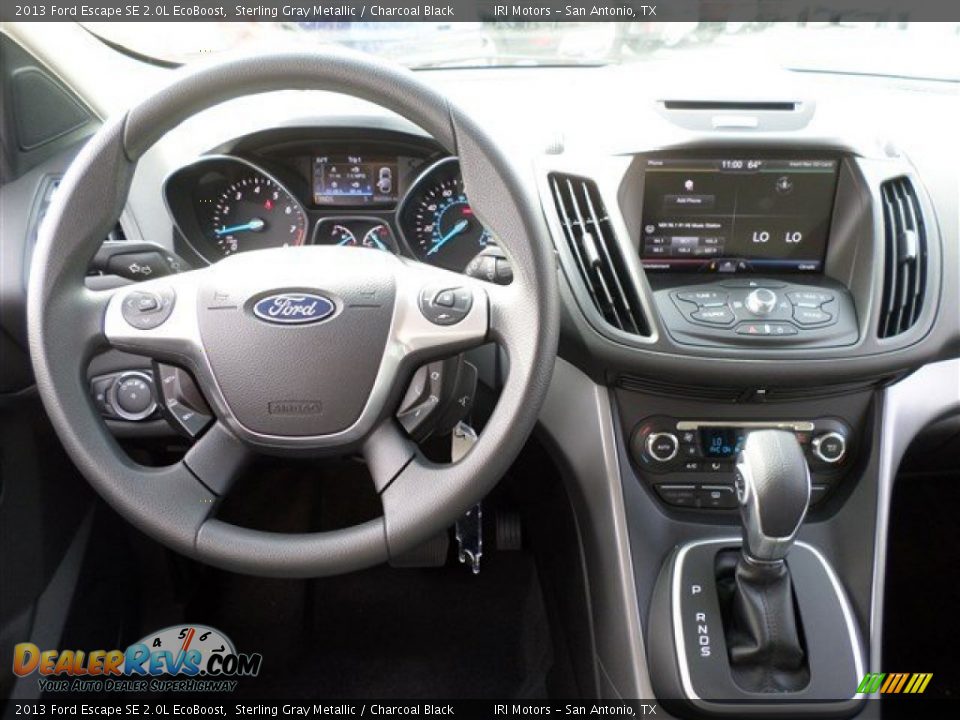 2013 Ford Escape SE 2.0L EcoBoost Sterling Gray Metallic / Charcoal Black Photo #16